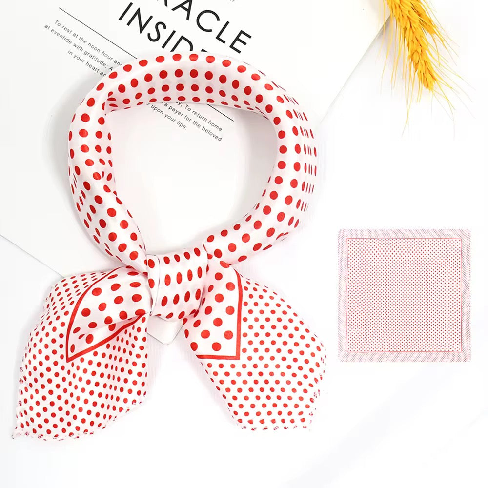 Elevaire Rouge Dot Silk Scarf