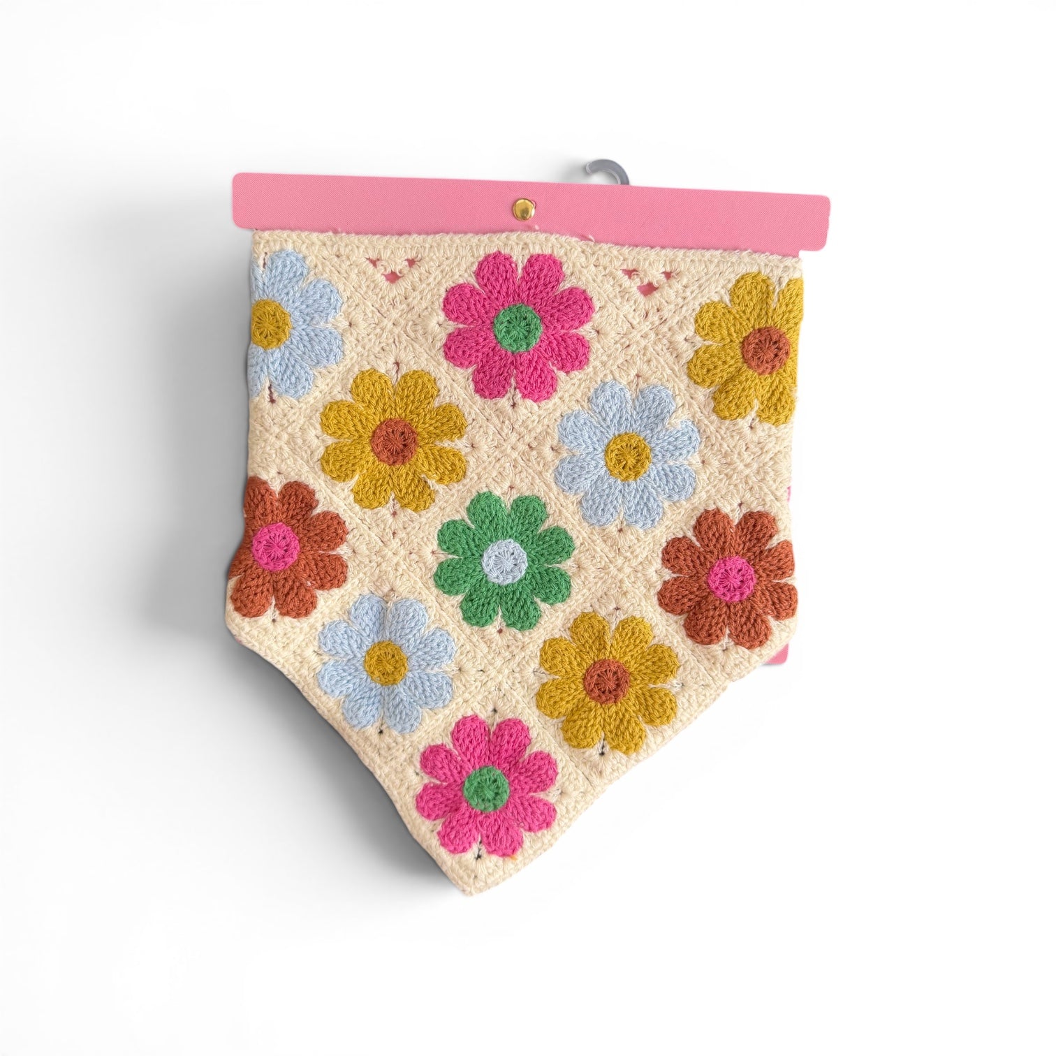 Floral Crochet Head Scarf