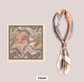 Elevaire Camel Satin Head & Neck Scarf