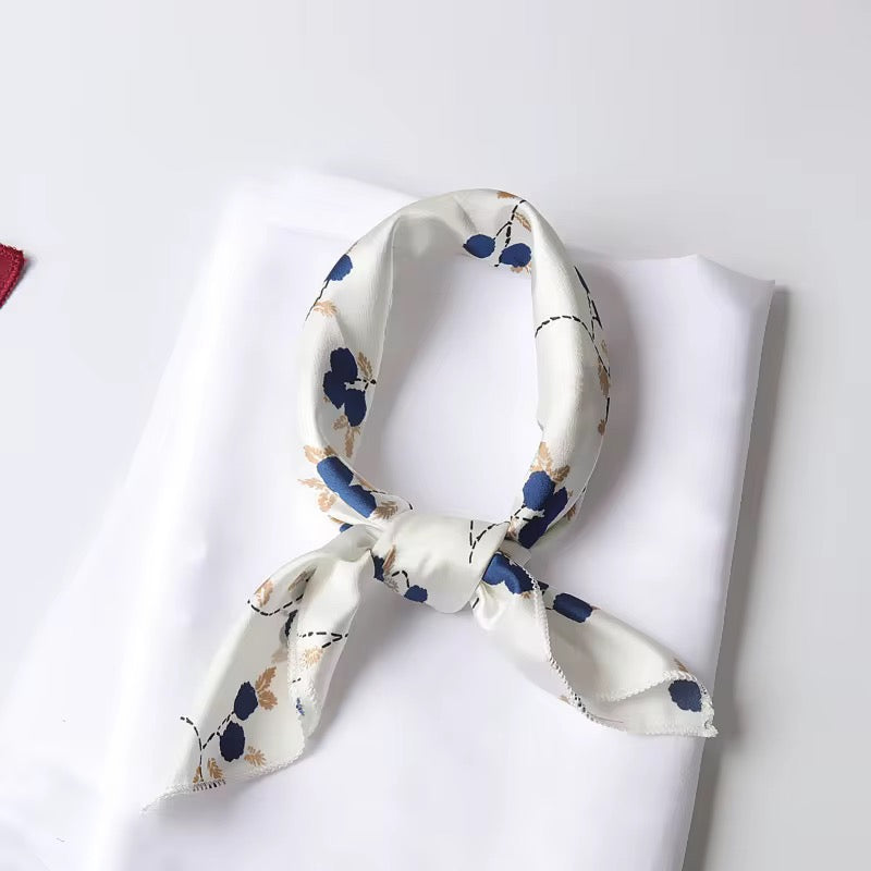 ELEVAIRE Classic Polka Dot Silk Scarf – Timeless Elegant Accessory