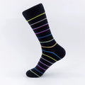 Nightline Stripe Crew Socks – Black Multicolor