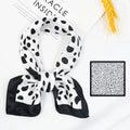 Elevaire Signature Noir Polka Silk Scarf