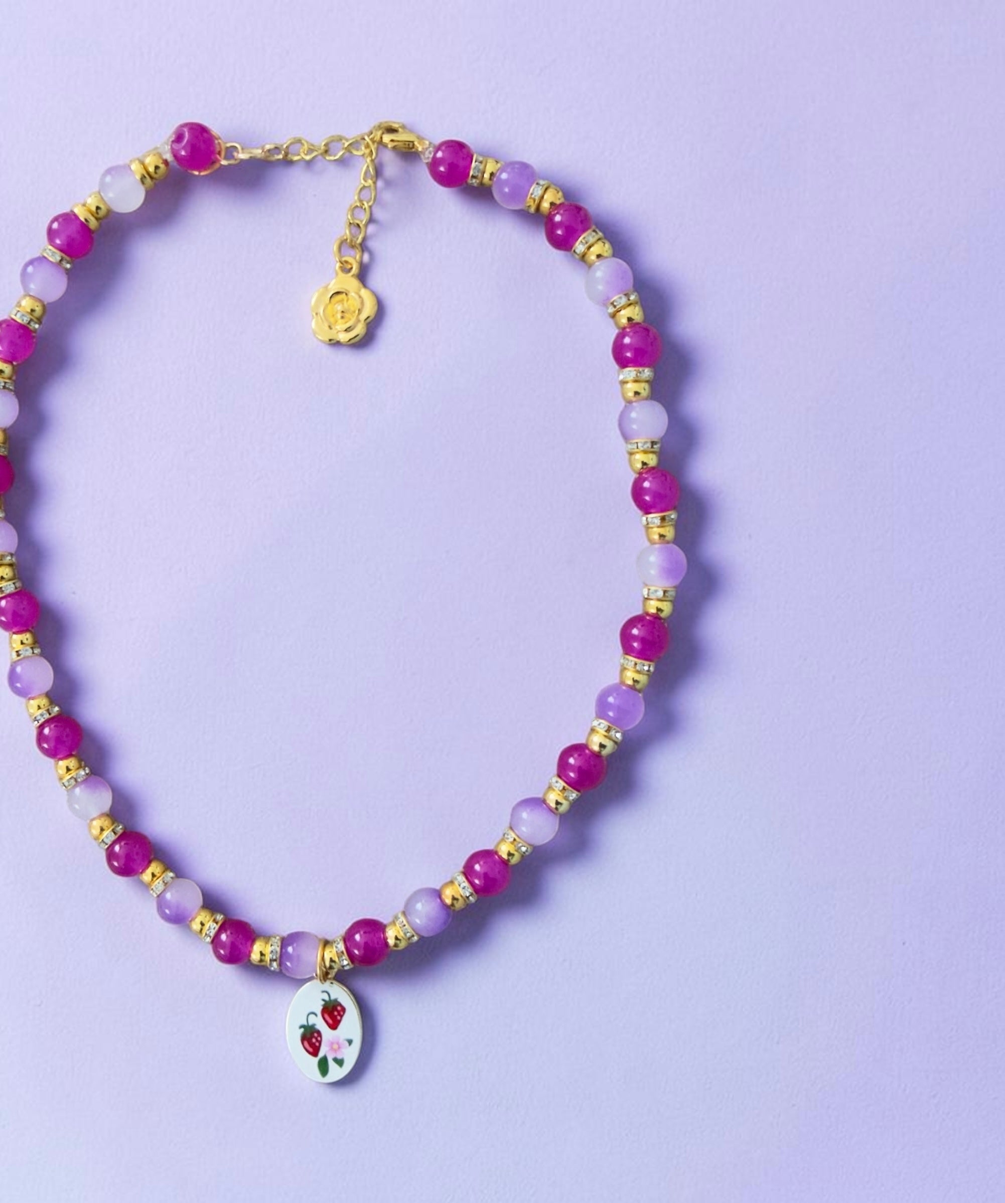 Elevaire Berry Blossom Beaded Necklace
