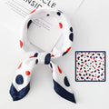 Elevaire Rouge Bleu Signature Silk Scarf