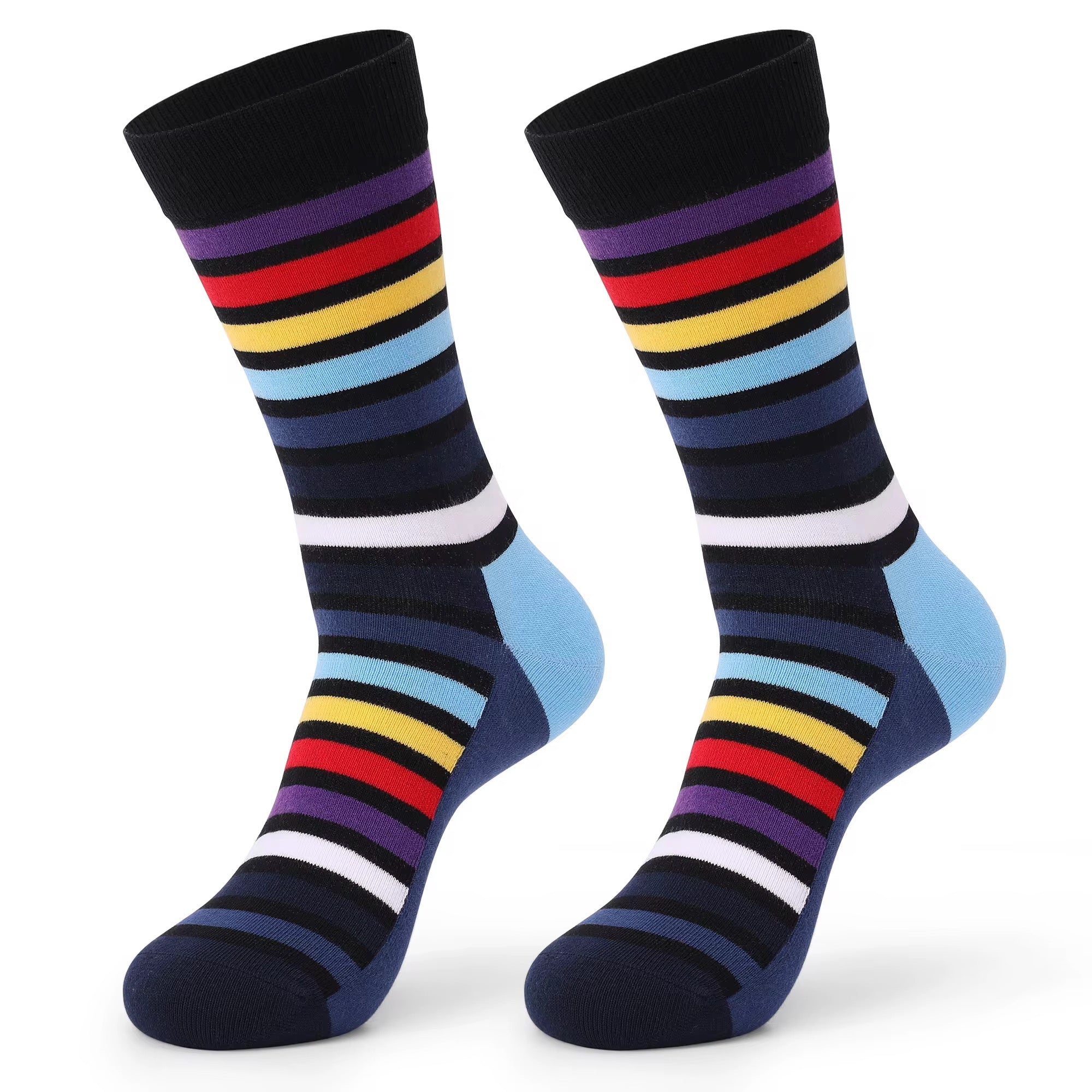 ELEVAIRE Spectrum Stripe Dress Socks