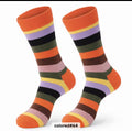 ELEVAIRE Multicolor Striped Premium Socks