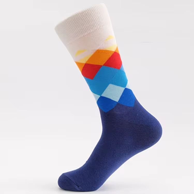 ELEVAIRE Men’s Bold Argyle Dress Socks