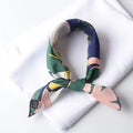 ELEVAIRE Silk Print Neck Scarf – Luxury Multi-Color Bandana