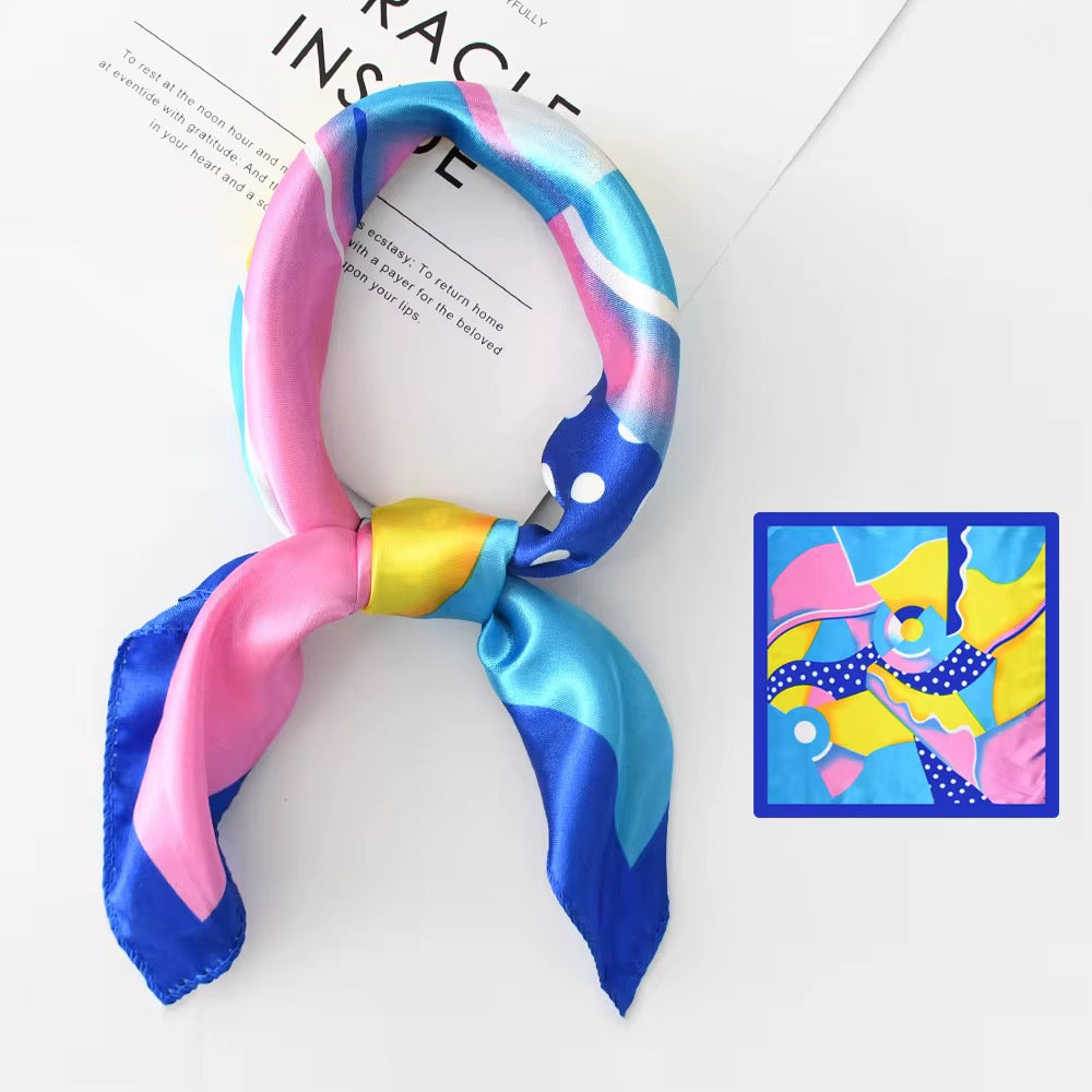 Elevaire Azure Pop Art Silk Scar