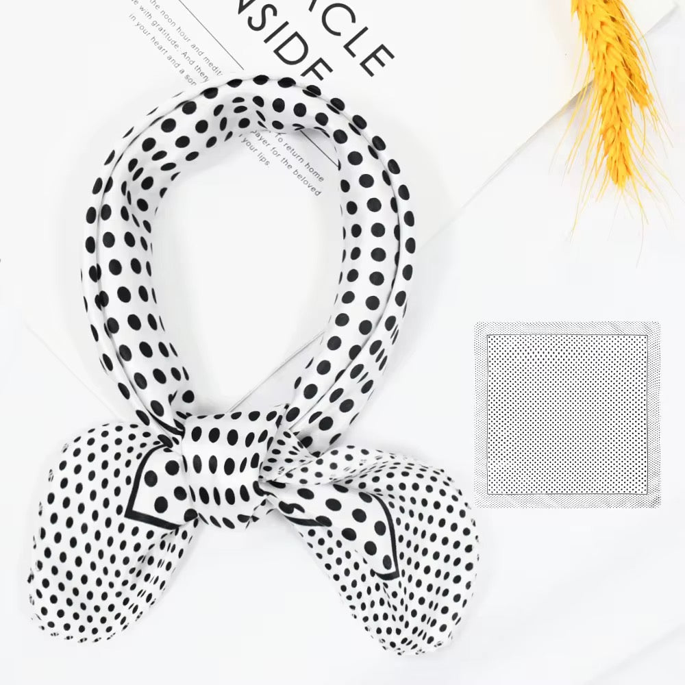 Elevaire Signature Polka Silk Scarf